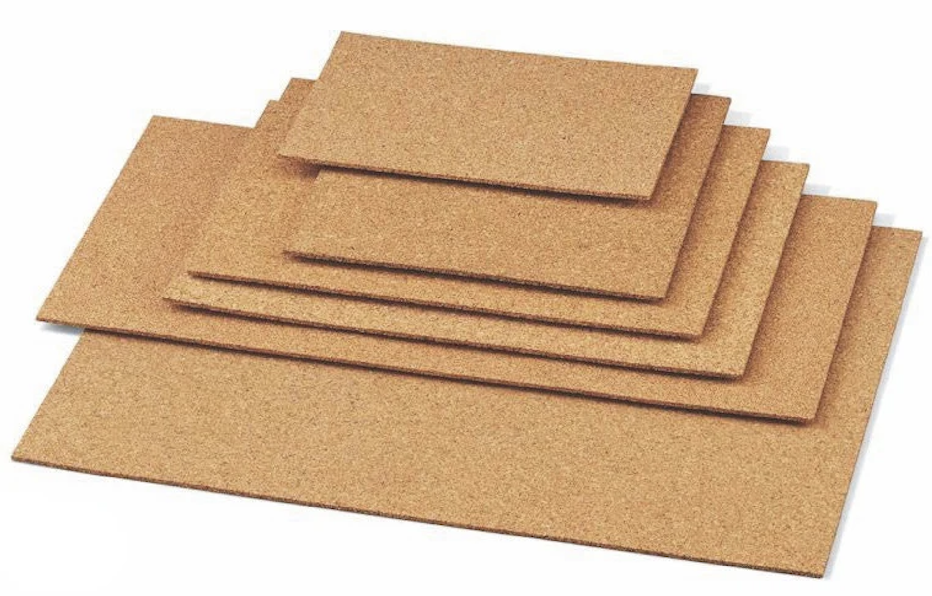 Planchas de corcho en diferentes tama&ntilde;os